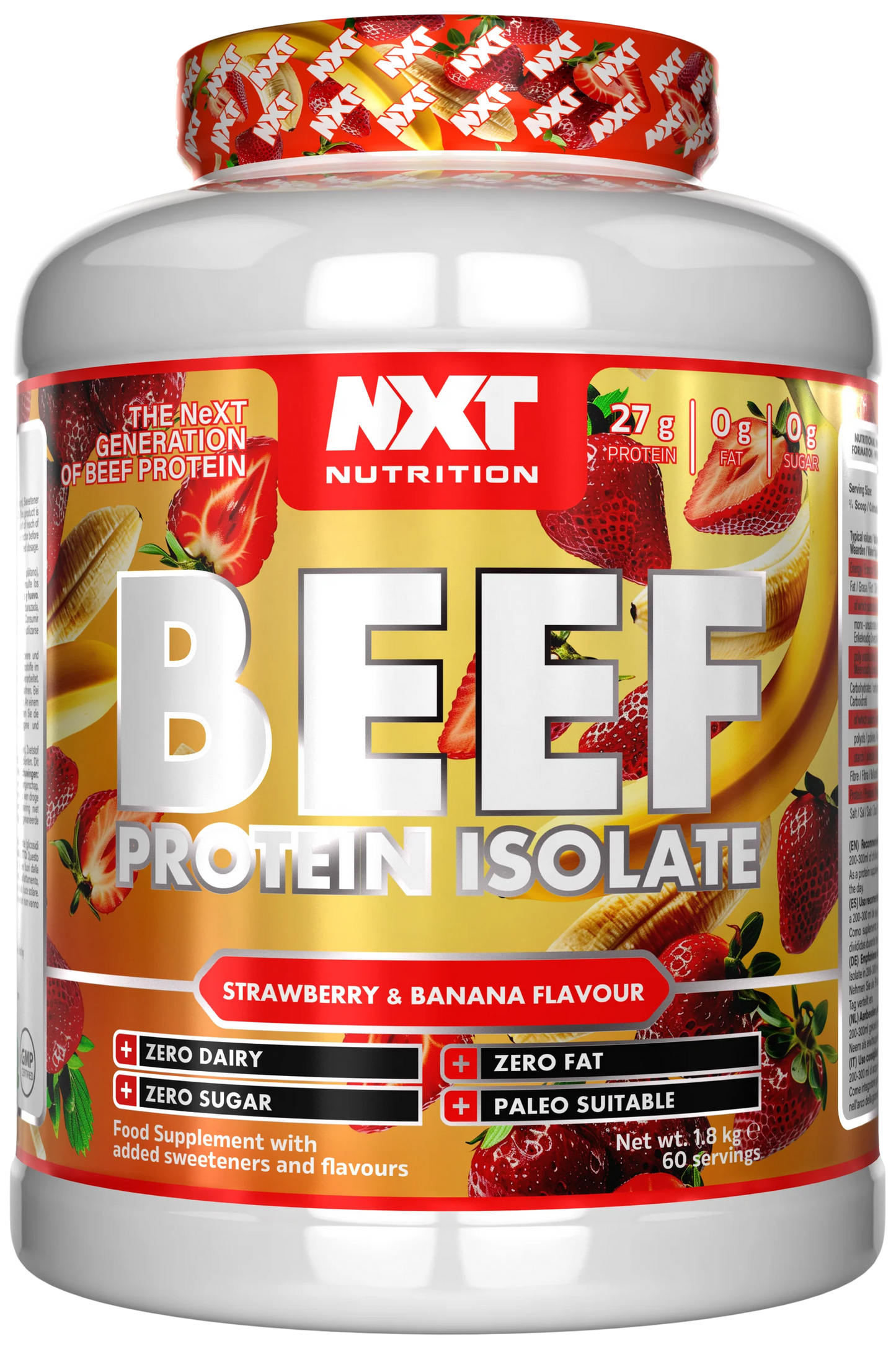 NXT Nutrition Beef Protein Isolate 1.8kg