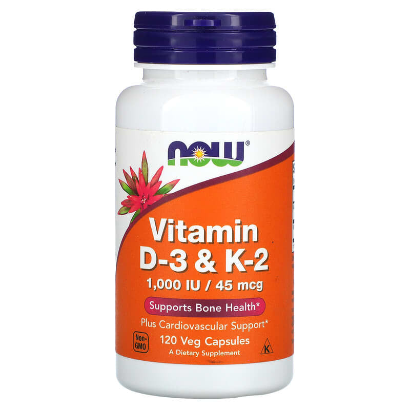 NOW Food's Vitamin D-3 & K-2 120 caps