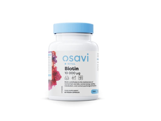 Osavi Biotin - 10mg Extra Strength - 60 vegan caps