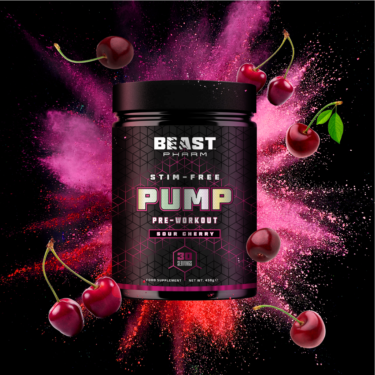 BEAST PHARM PUMP - Stimulant Free Pre-Workout