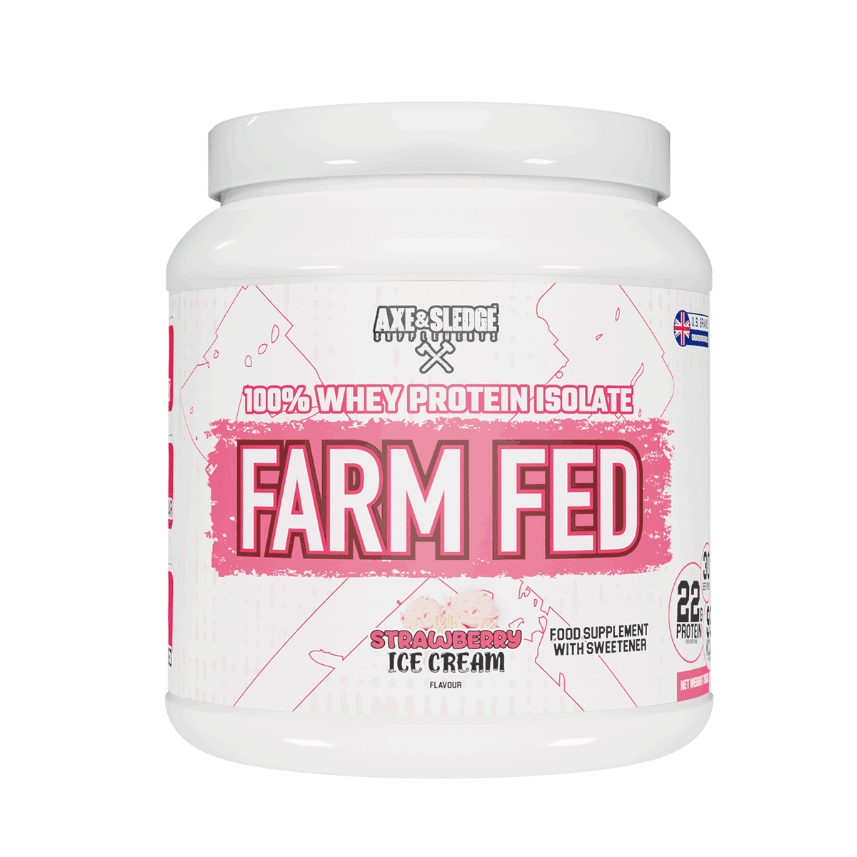 Axe & Sledge FARM FED 100% Whey ISOLATE 792g