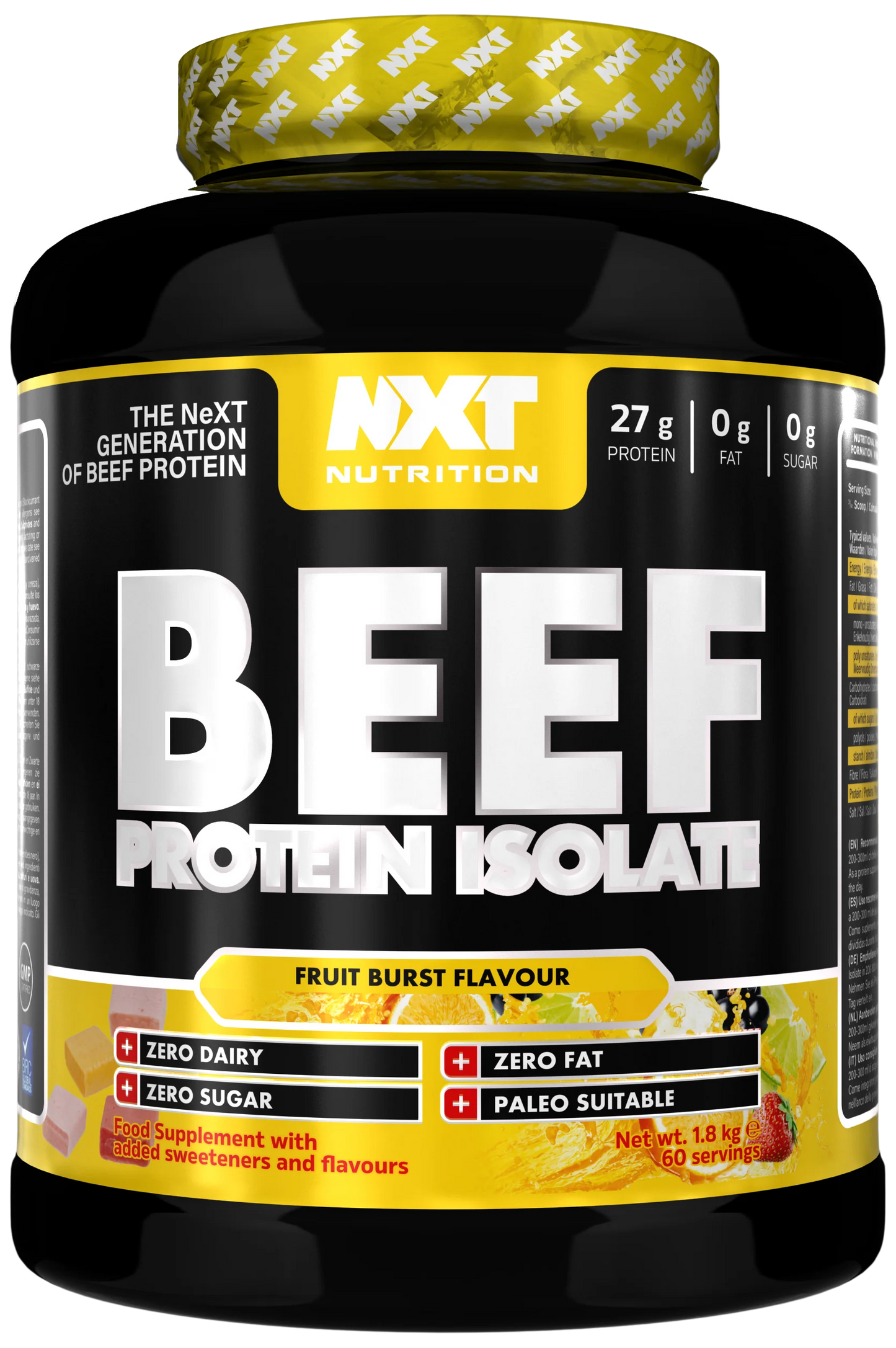 NXT Nutrition Beef Protein Isolate 1.8kg