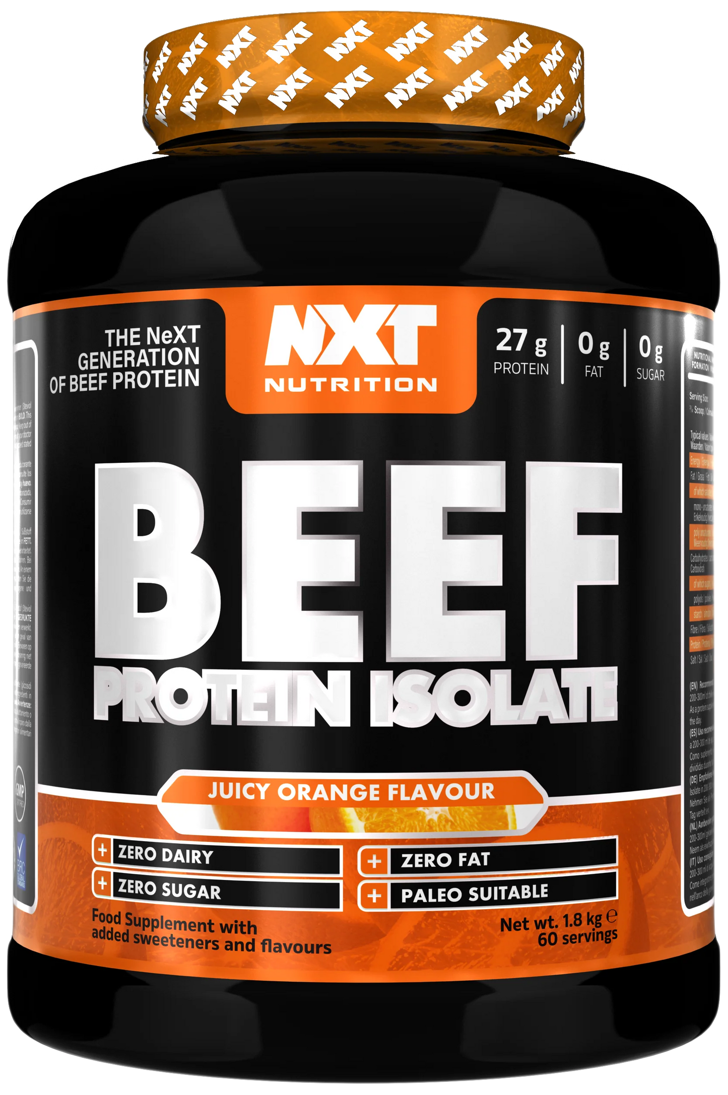 NXT Nutrition Beef Protein Isolate 1.8kg
