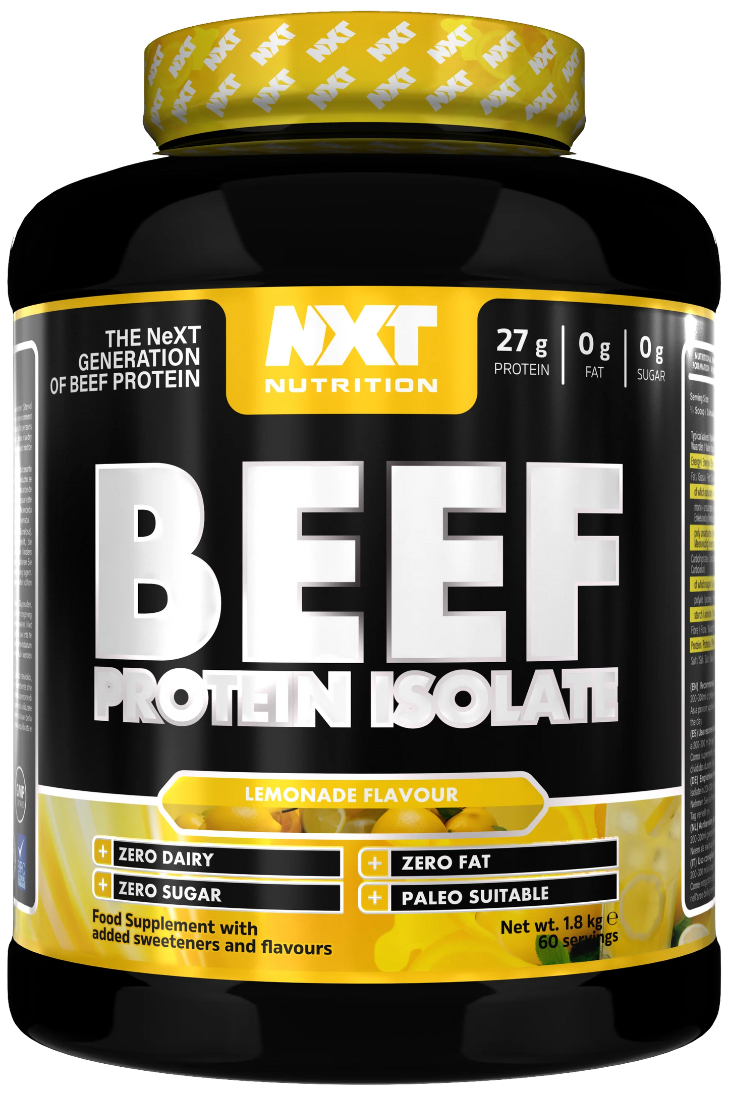 NXT Nutrition Beef Protein Isolate 1.8kg