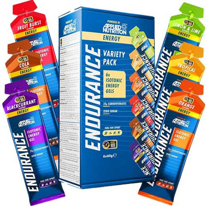 Applied Endurance Isotonic Energy Gels Variety Pack (Box of 6 Gels)