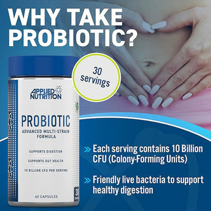 Applied Nutrition Probiotic Advanced 10 Billion CFU - 60 Caps