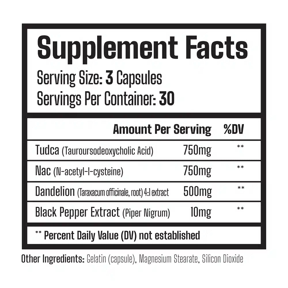 Muscle Rage Liver Reset+ Post Cycle Support