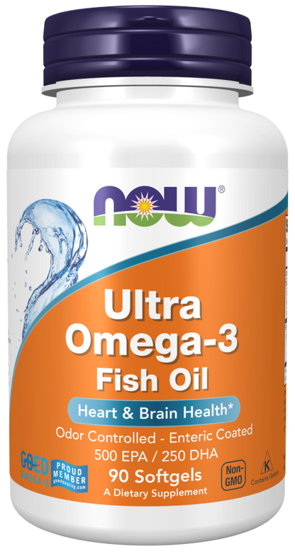 Ultra Omega-3 Fish Oil (Bovine Gelatin) Softgels