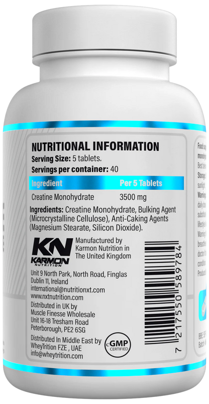 NXT Nutrition Creatine Tablets - 200 tabs