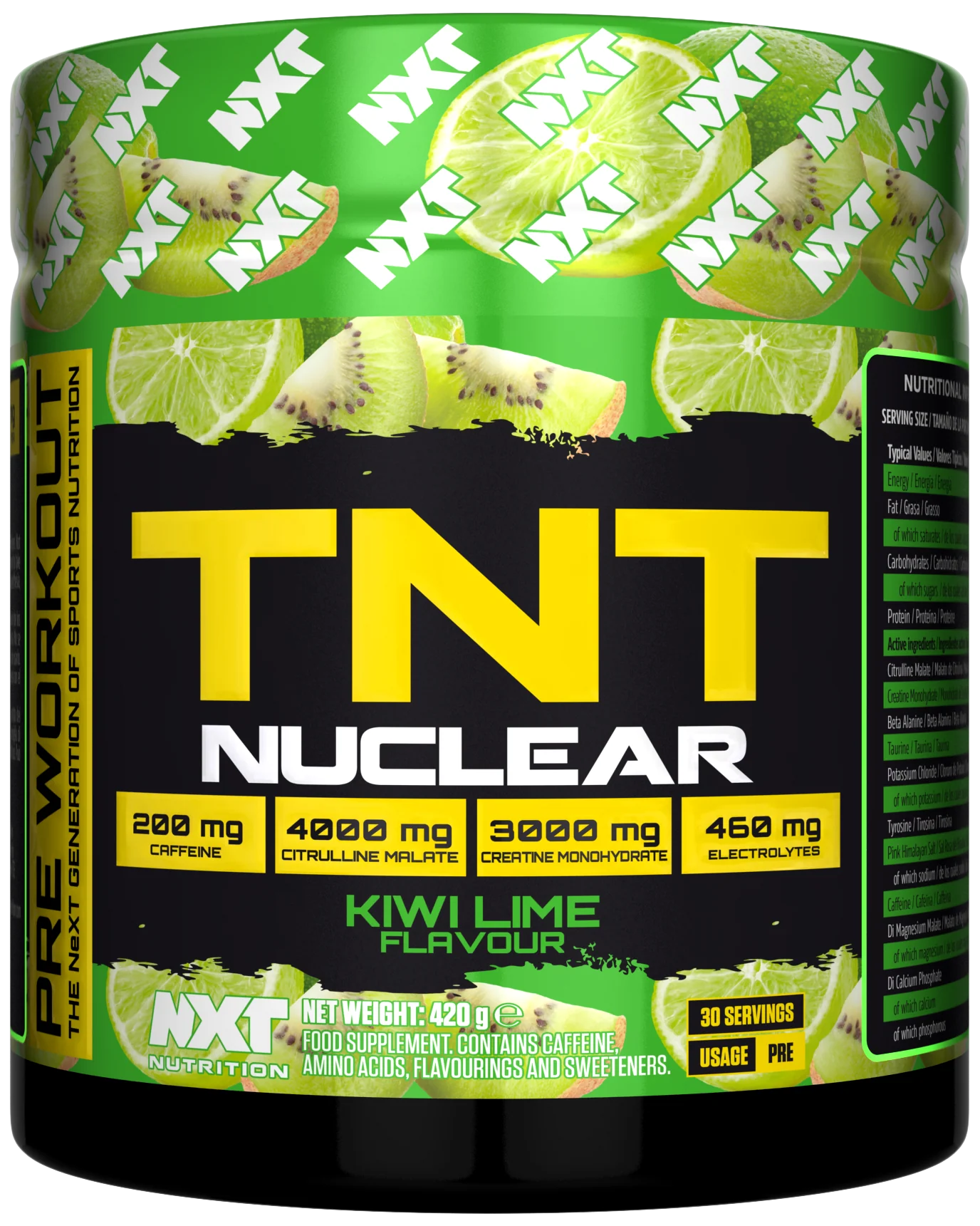 NXT NUTRITION TNT NUCLEAR PRE-WORKOUT 420G